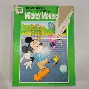 Walt Disney Mickey Mouse 100 Piece Vintage Jigsaw Puzzle by Whitman